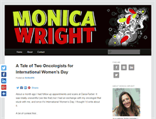 Tablet Screenshot of monicawright.com